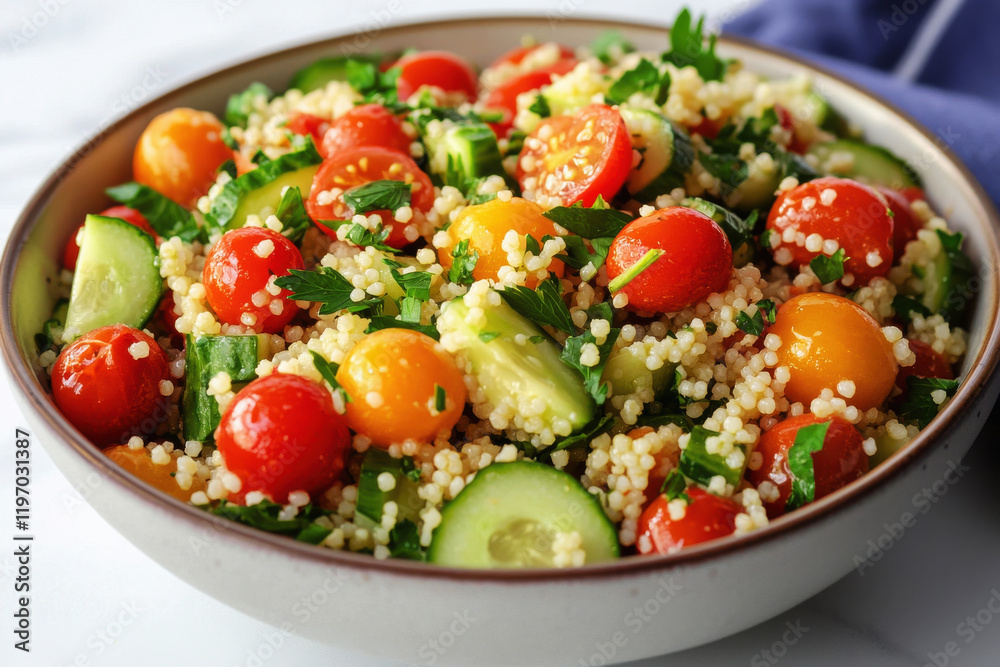 Vibrant Couscous Salad with Fresh Vegetables Vibrant Couscous Salad with Fresh Vegetables
