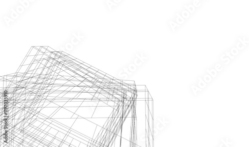 Architectural background 3d buildings