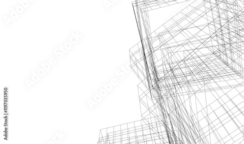 Architectural background 3d buildings