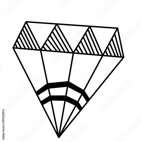 Crystal abstract pattern