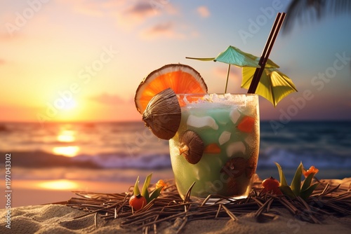 cocktail on the beach