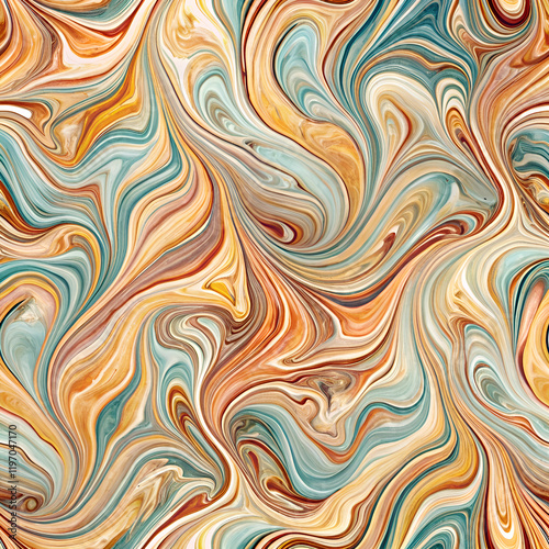 Abstract Swirling Pattern in Warm Tones.
