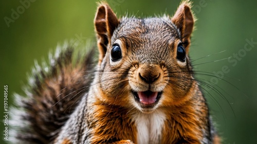 squirrel on a bench