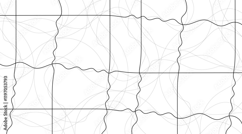 Obraz premium Abstract wave element for design. Digital frequency track equalizer. Stylized line art background. Vector illustration. Wave with lines created using blend tool. Curved wavy line, smooth stripe.