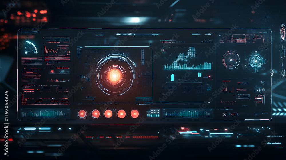 Obraz premium audio control panel