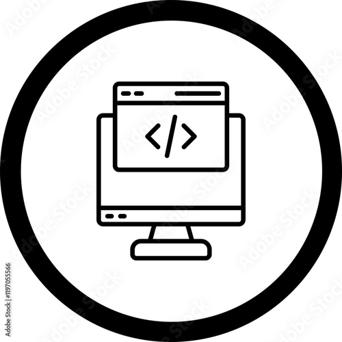 Script Vector Icon Design
