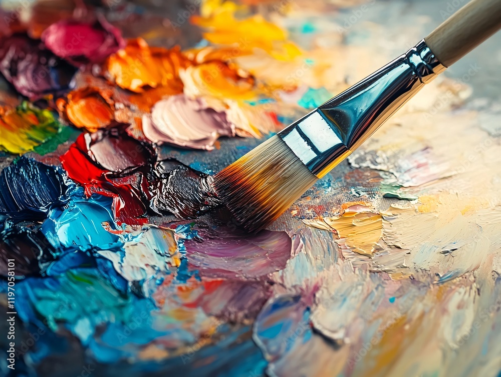 Fototapeta premium brushes and paints