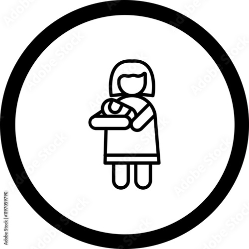 Mother Vector Icon Design