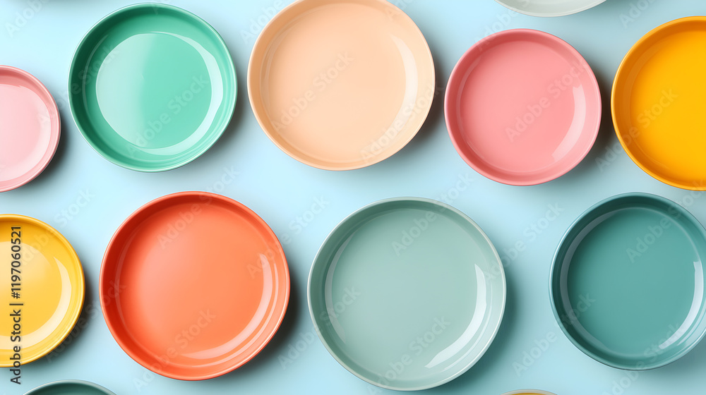 Vibrant colorful plates a culinary art journey in bright kitchen food photography Vibrant colorful plates a culinary art journey in bright kitchen food photography