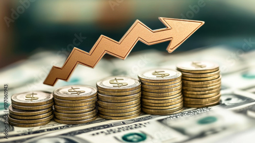 Stock market forex trading graph candlestick chart suitable for financial investment concept, business chart and coins