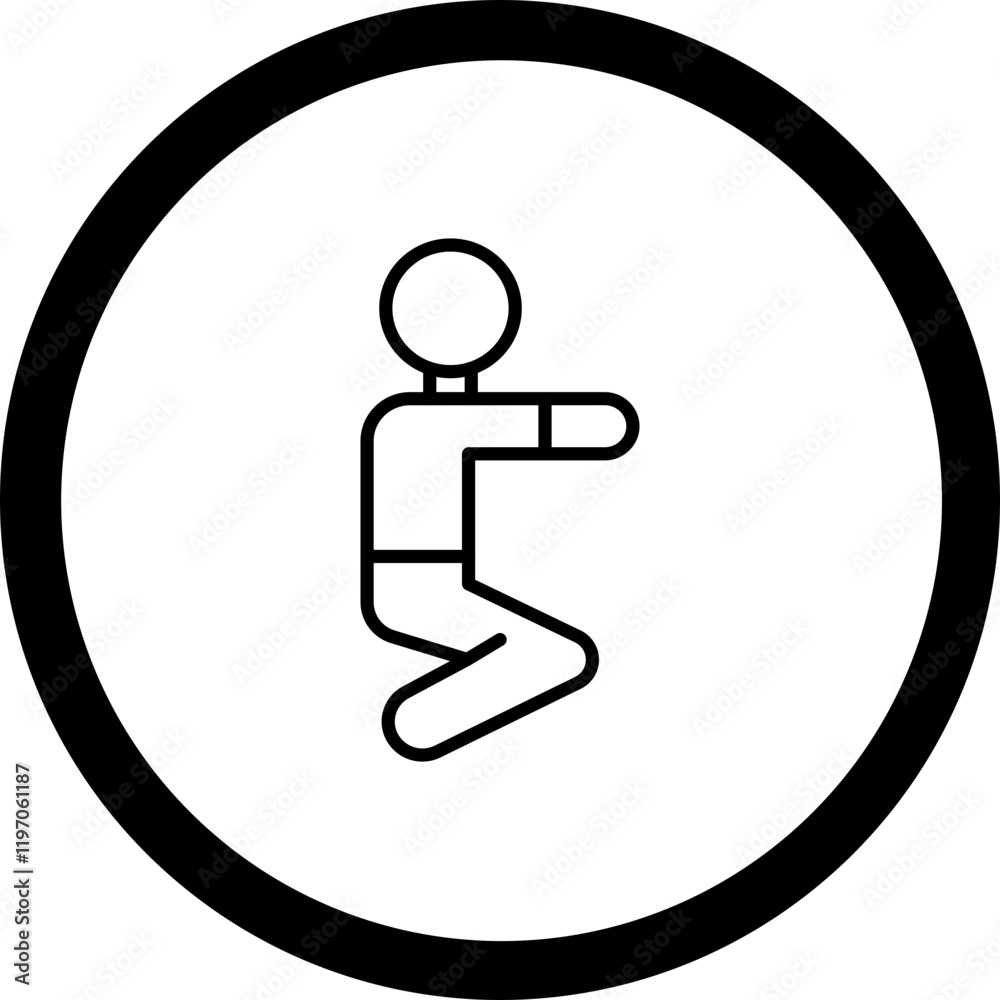 Squats Vector Icon Design Squats Vector Icon Design