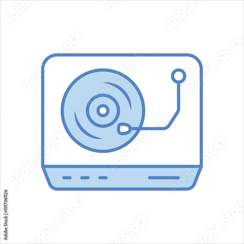 Disc Jockey vector icon