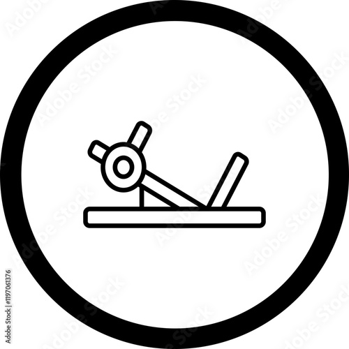 Leg Press Vector Icon Design