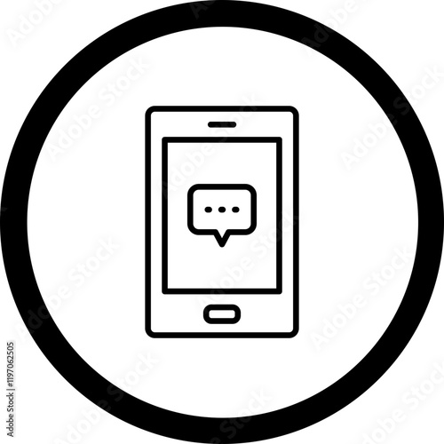 Messaging App Vector Icon Design