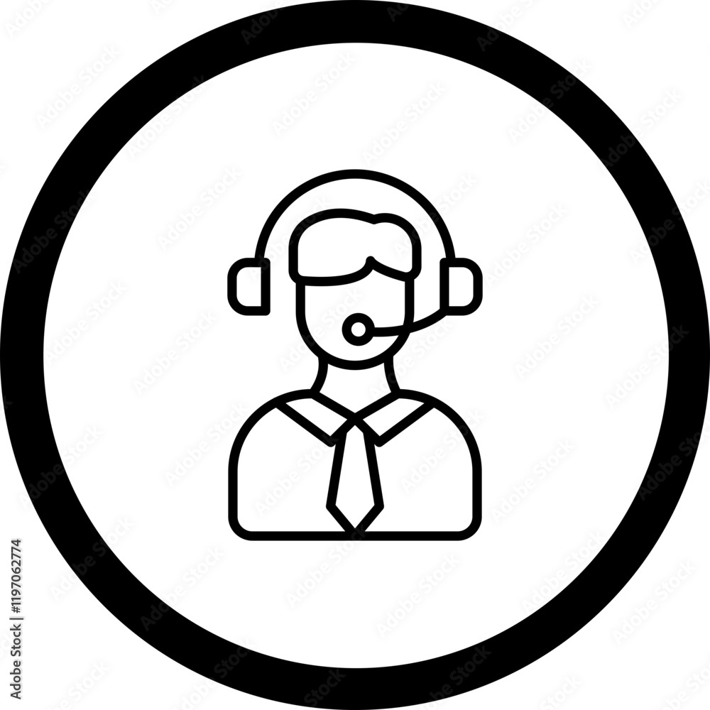 Customer Support Vector Icon Design Customer Support Vector Icon Design