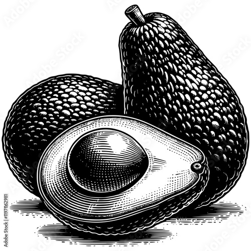 Avocado Drawing