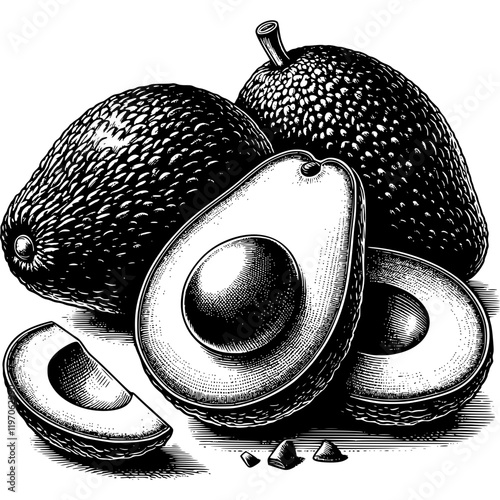 Avocado Drawing