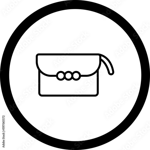 Clutch Vector Icon Design
