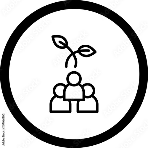 Grassroots Movements Vector Icon Design photo