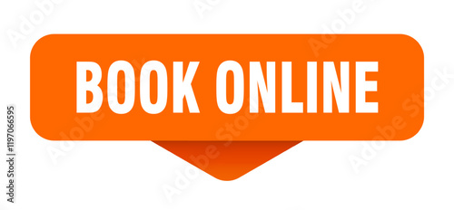 book online sticker. book online sign on transparent background