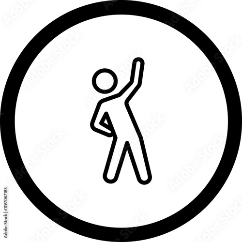 Stretching Vector Icon Design