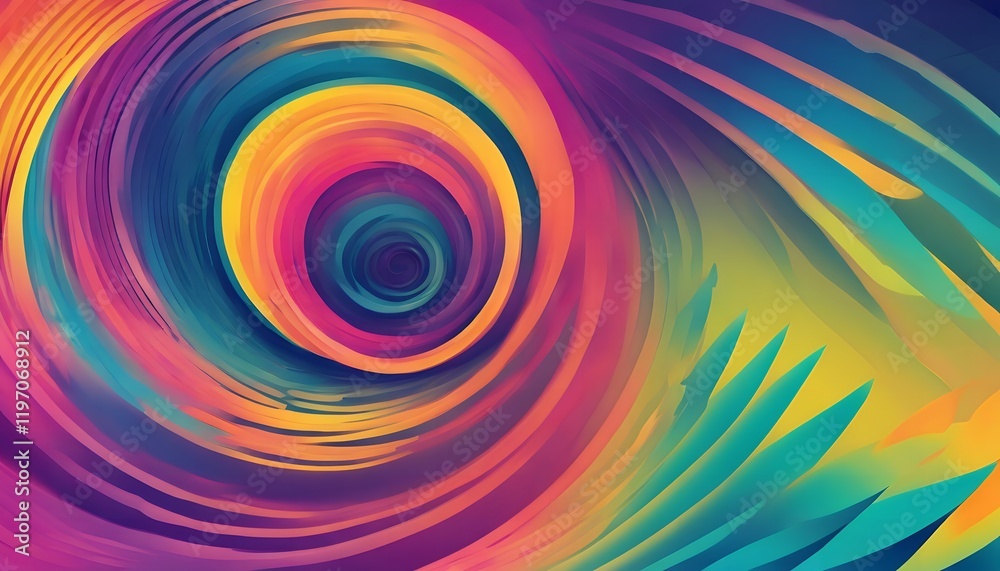 Premium Ultra Smooth Spiral Gradient Background Textures - HDR - Vibrant Colors