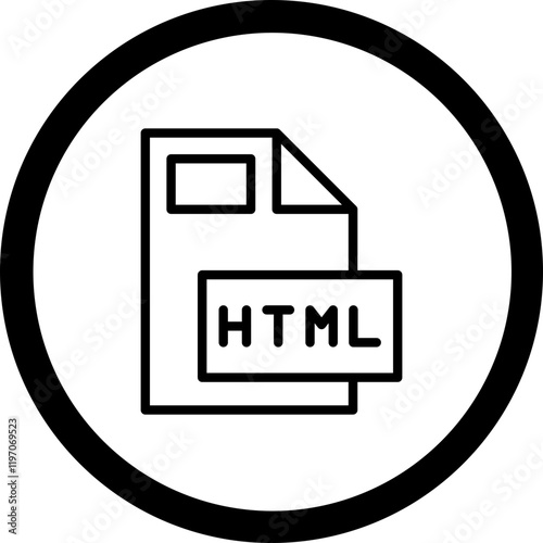 HTML Vector Icon Design