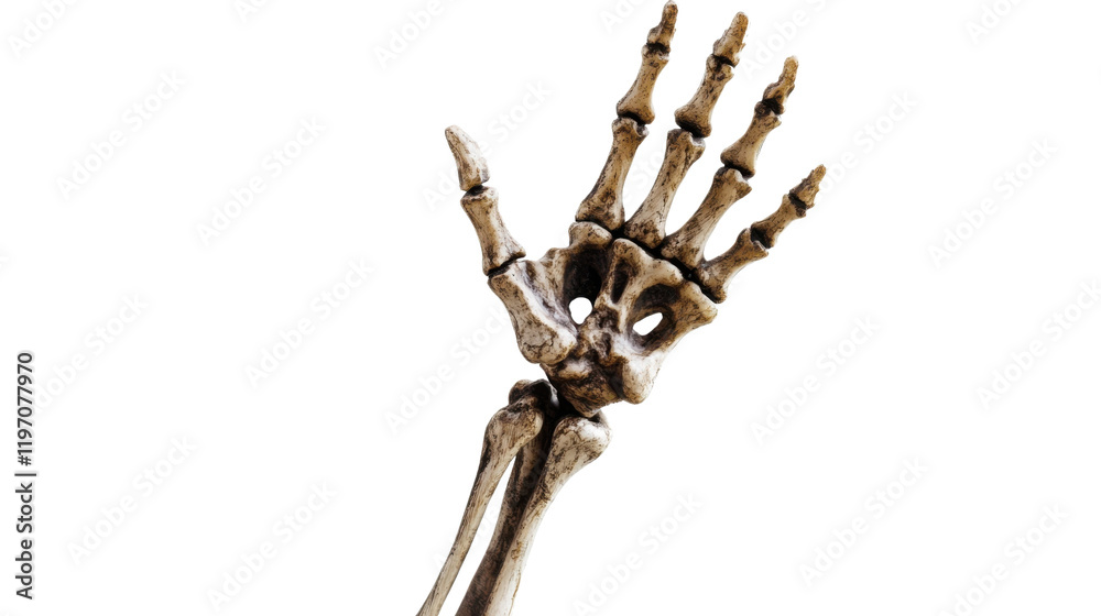 Hand skeleton isolated on white background Hand skeleton isolated on white background