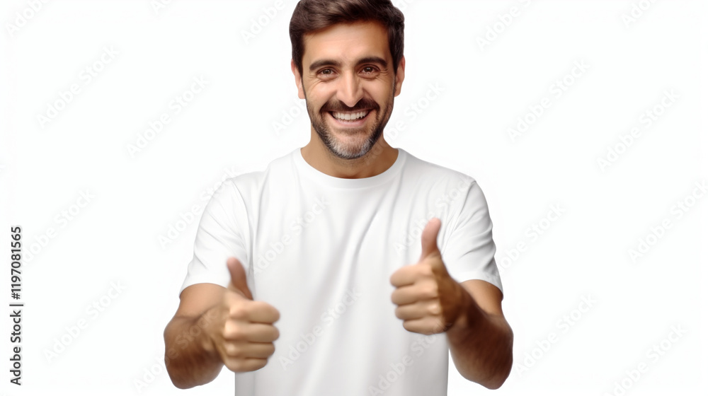 Fototapeta premium man showing thumbs up