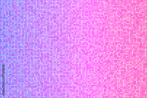 Halftone fade mosaic background, vector retro neon disco banner template.