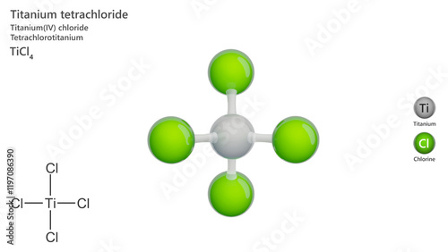 Fotografie Molecule: Titanium Tetrachloride