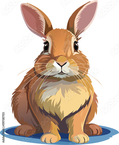 Rabbit isolated ai generative