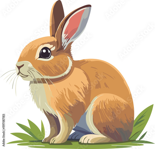 Rabbit isolated ai generative