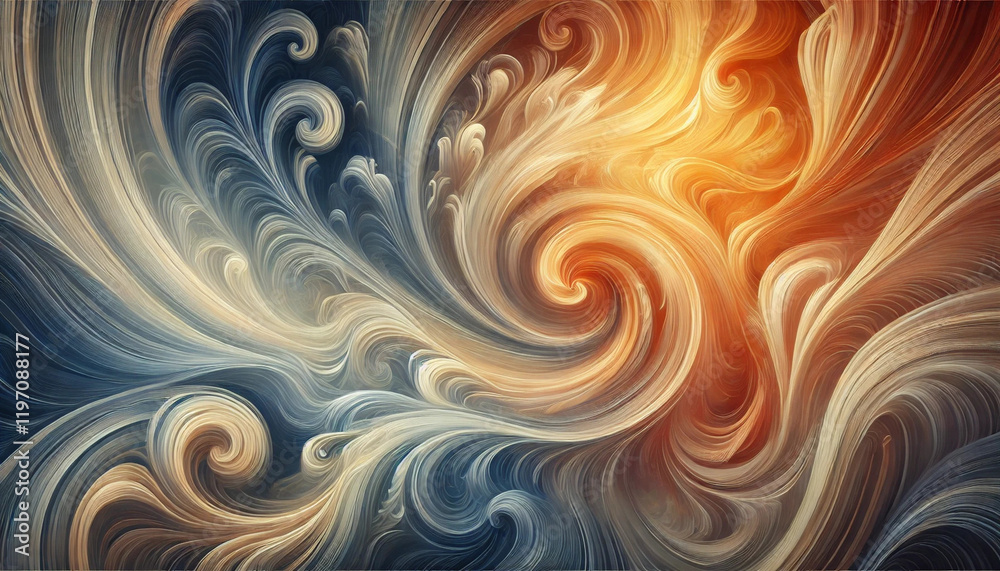 Obraz premium Flowing Textures with Smooth Gradient Transition