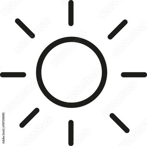 sun icon or logo isolated sign symbol vector illustration - high quality black style vector icons