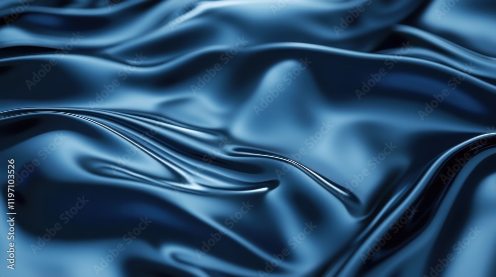 Fototapeta premium Abstract background. Close up liquid lacquer texture in blue color.