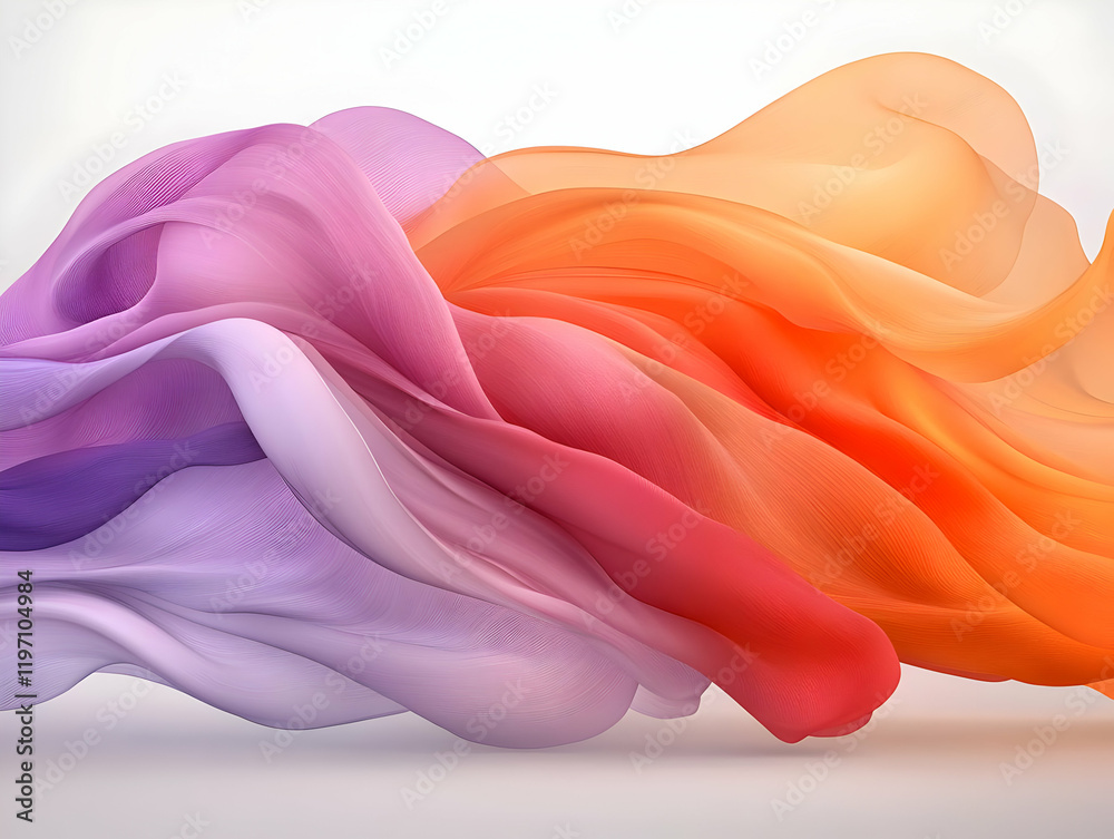 Fototapeta premium Abstract 3D Wave Illustration