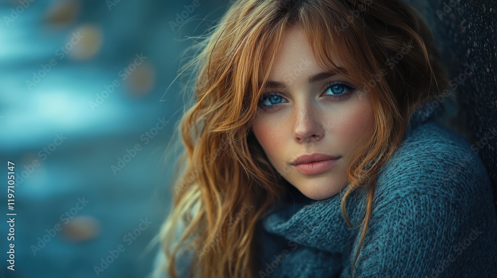 Lonely girl gazes thoughtfully, reflecting on dreams and solitude by the river Lonely girl gazes thoughtfully, reflecting on dreams and solitude by the river