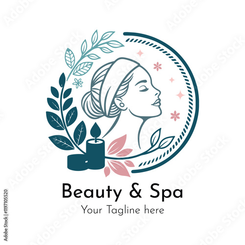 beauty and spa logo design template