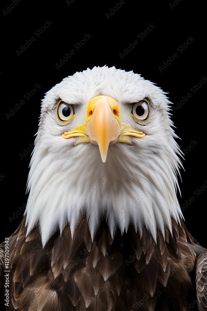 Majestic Bald Eagle Portrait Powerful Bird of Prey Intense Gaze Wildlife Photography Majestic Bald Eagle Portrait Powerful Bird of Prey Intense Gaze Wildlife Photography