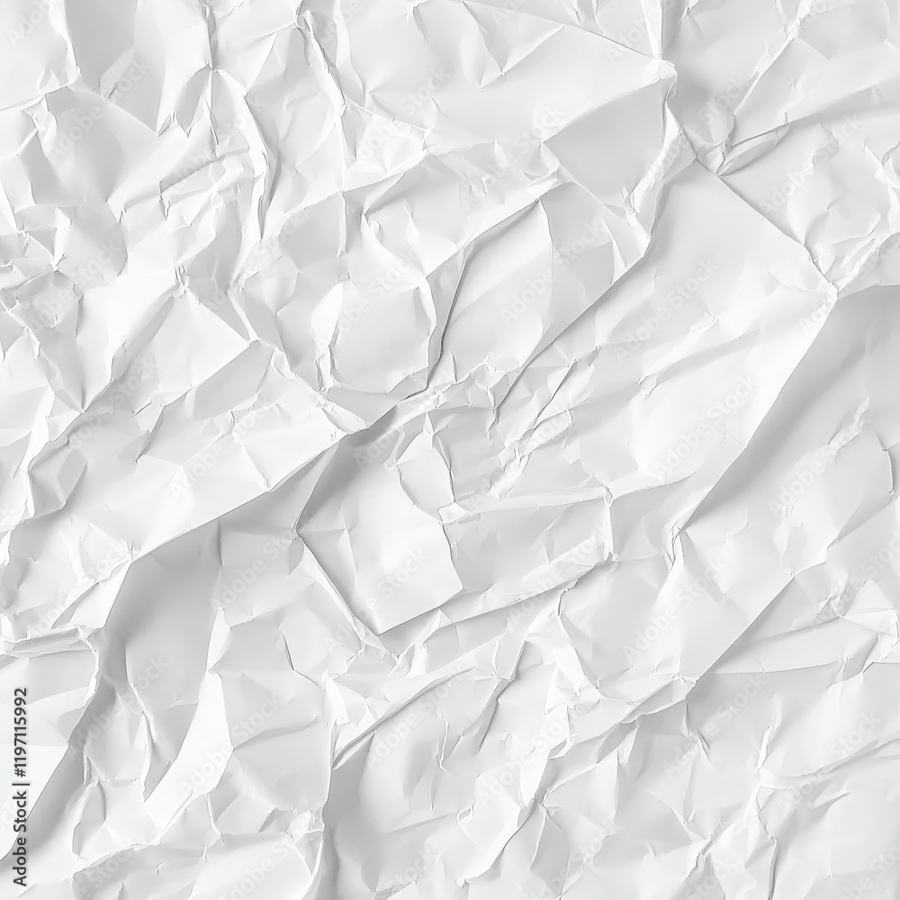 Crumpled White Paper Texture. Crumpled White Paper Texture.