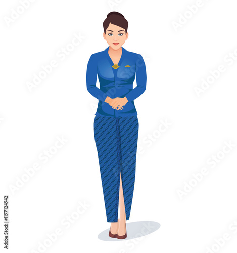 beauty Asian woman icon art design