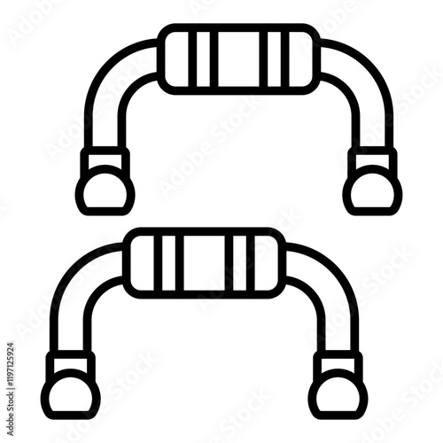 Pushup bars Icon