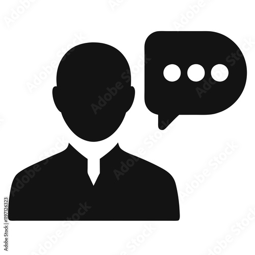 A man is talking to someone. The man is wearing a tie