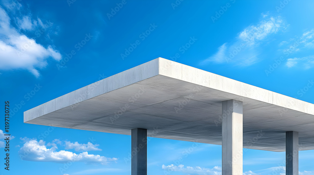 Abstract Architectural Concrete Structure Abstract Architectural Concrete Structure