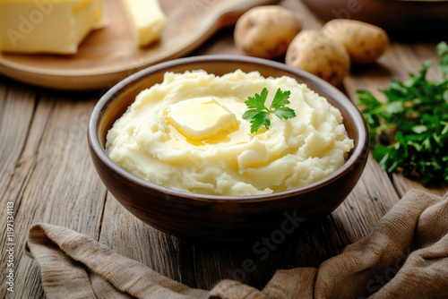 Delicious Bowl of Mashed Po...