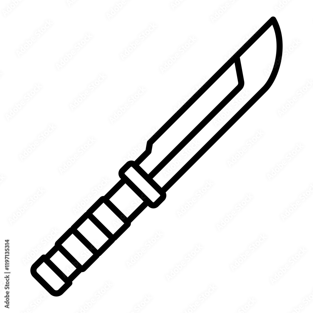 Fototapeta premium Bayonet Icon
