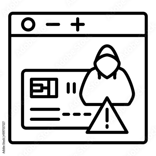 Online hacking Icon