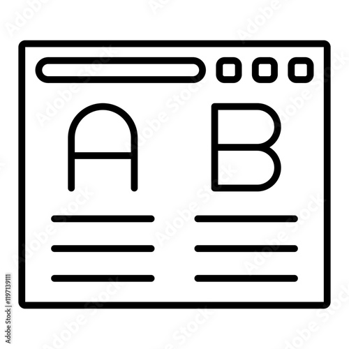 Ab testing Icon