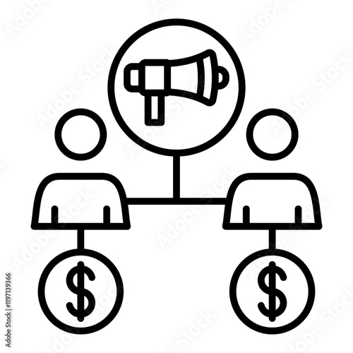 Affiliate marketing Icon